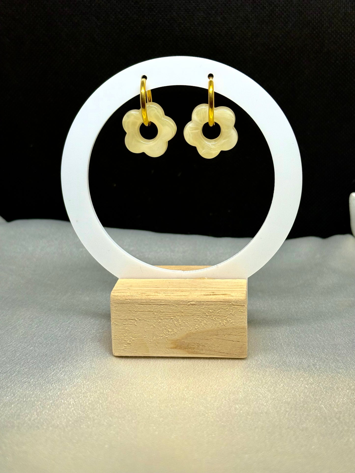 Boucles Poppy crème