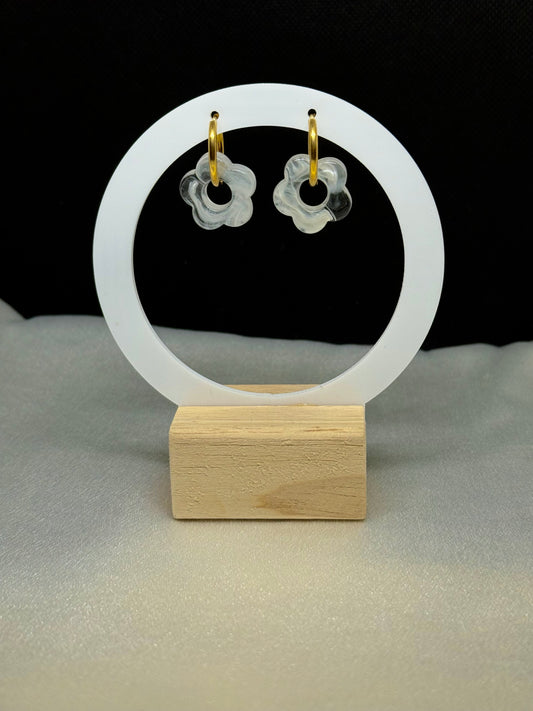 Boucles Poppy Transparente