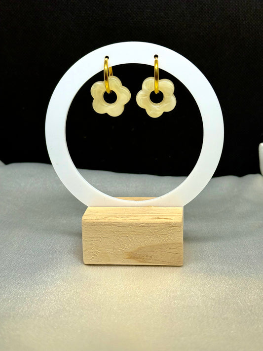 Boucles Poppy crème