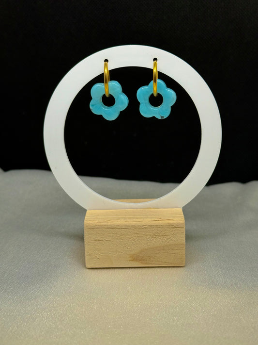 Boucles Poppy bleue